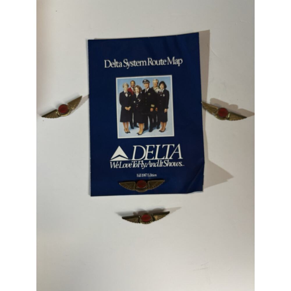 Lot Of 4 Stoffel Seals Vintage Continental Airlines Plastic Wings Lapel Pin